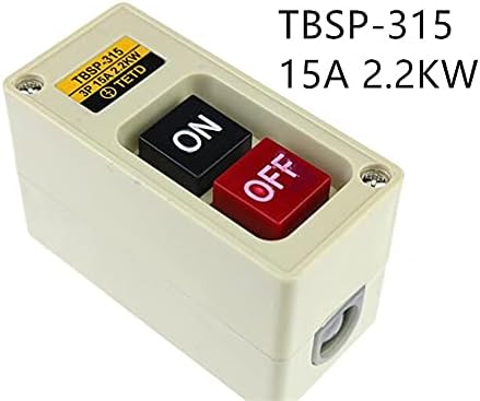 Tintag 2.2KW 15A הפעלה/כיבוי כפתור כפתור מתג TBSP-315 3 שלב למכונות טקסטיל