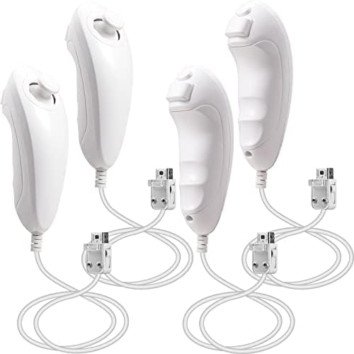 MODESLAB 4 PACK WII COUNTROCLER NONCHUCK, בקר בקרי Nunchuk החלפה