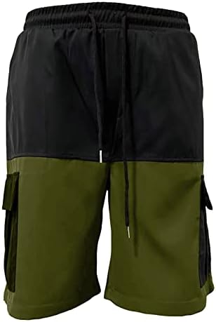 קיץ מכנסיים קצרים לגברים של ZDDO, 2022 גברים חדשים צבע טלאים טלאים חוף מזדמן ברמודה מכנסיים קצרים