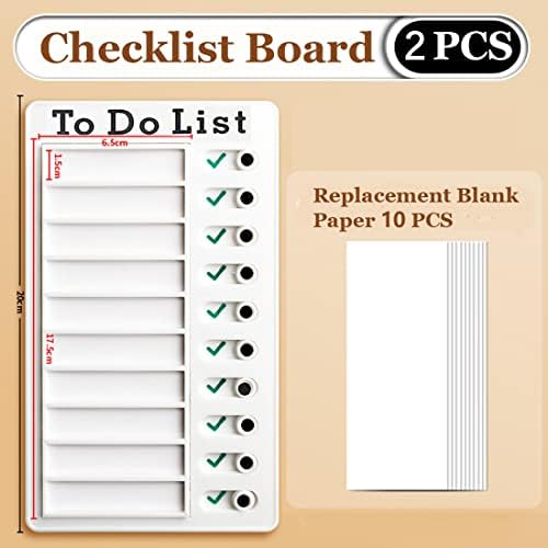 2 PCS Board Board Board לביצוע רשימה לילדים ומבוגרים, מתכנן תרשימי רשימת רשימת רשימת רשימת רשימת