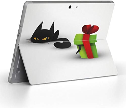 כיסוי מדבקות Igsticker עבור Microsoft Surface Go/Go 2 אולטרה דק מגן מדבקת גוף עורות 000164 איור חתול שחור הווה