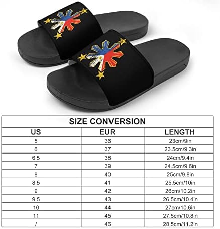 כוכבים פיליפינים דגל נעלי בית החלקה מקורה חיצוני חוף נעליים לגברים ונשים