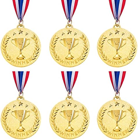 CAYDO GOLD SILVER BRONZE פרס מדליות מדליות זוכות זוכות עם סרט צוואר לתחרויות ספורט, חסד מסיבות וחגיגת בית