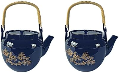 יפניברגין 1626, קומקום גדול במיוחד מפלסטיק יפני מלמין סיר תה בלתי ניתן לשבירה לבית או למסעדה, צבע