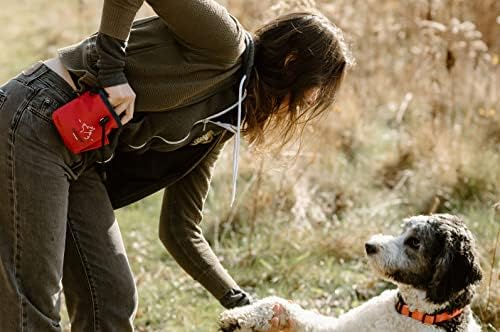 כלב Ahapaw Fouch, תיק אימונים לפינוקים, רצועת קליפ ומותניים, נושאת פינוקים של קיבלים ואימונים,