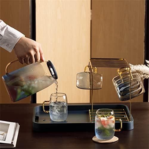 כוס מחזיק קר קומקום מים מתלה כוס קפה כוס זכוכית במהופך מתלה ניקוז מגש אחסון מדף