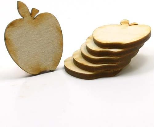 חנות העץ שלי-פק ג של 6-תפוח-1-1/2 אינץ 'על 1.2 אינץ' ועץ לא גמור בעובי 1/8 אינץ