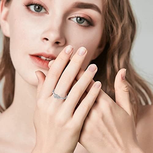 טבעות טבעות לנשים טבעת הצעה פשוטה טבעת לא סדירה טבעת זירקון יהלום קטן