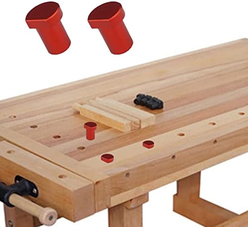 4 יחידים מהדק כלבי ספסל סגסוגת אלומיניום, ספסל עץ אדום ספסל פקקי יתדות T-Track Track Tracking שולחן