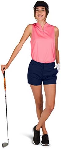 שלושה שישים ושש מכנסי גולף גולף של נשים 4 ½ אינץ ' - מכנסיים קצרים פעילים יבש מהיר עם כיסים, אתלטי ונושם