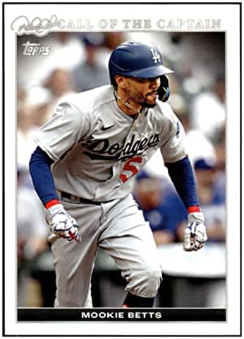 Mookie Betts 2022 Topps x Call Jeter של הקפטן 8 Dodgers NM+ -MT+ MLB Baseball PR: TBD