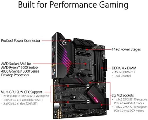 ASUS רוג ' לילית B550-XE המשחקים WiFi AMD AM4 ATX משחקי לוח האם כוח שלבים, יחד ASUS Hyper M. 2 x16 Gen 4 כרטיס,