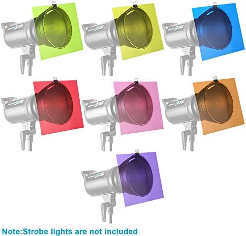 Neewer 14 חלקים ערכת פילטר ג'ל תאורת פלאש ב 7 צבעים - 11x8.6 אינץ