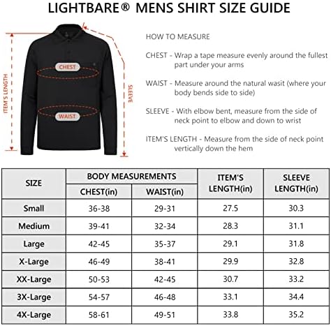 ביצועי פולו של גברים של Lightbare חולצת פולו לחות מפתחת מהירה חולצות פיקה טקטיות יבש