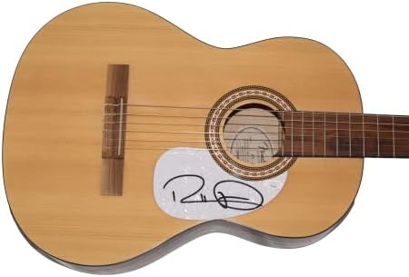 ראסל דיקרסון חתם על חתימה בגודל מלא פנדר גיטרה אקוסטית ב/ג 'יימס ספנס אימות ג' יי. אס. איי. קואה - מוזיקת