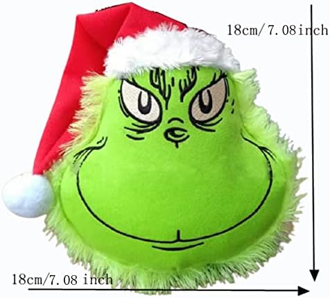 גוף חג המולד גוף קישודים ירוקים פרוותיים שדון חג המולד גנב עץ עץ טופר יוטה פוזה ראש קטיפה/זרוע/רגליים