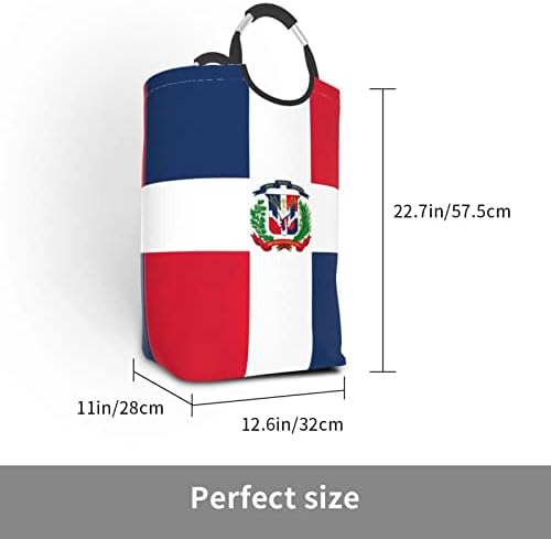 דגל הרפובליקה הדומיניקנית דגל בייסבול כביסה כביסה סלסלת סלע צעצועי בגדים מארגן בגדים לפח לשירותי