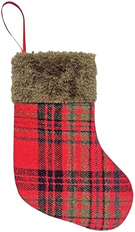 ALREMO HUANGXING - גרבי חג המולד סריג קטיפה גרבי גרביים אח קישוטי עץ חג המולד קישוטי חג המולד