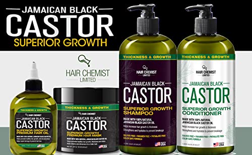 כימאי שיער צמיחה מעולה שמפו קיק שחור ג ' מייקני אוסף טיפוח שיער סט 4 יחידות-כולל שמפו 33.8 אונקיות