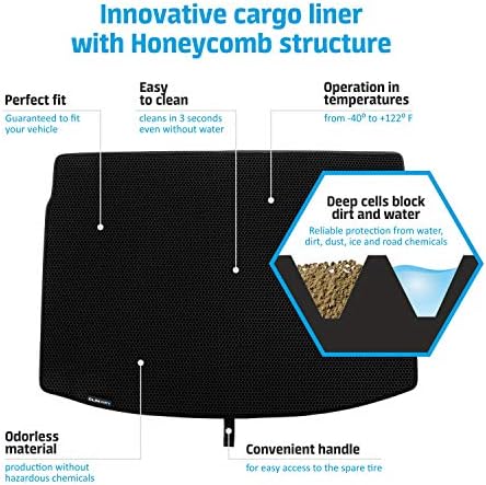 Clim Art Art Cargo אניה עבור וולוו XC90 -2023 מחצלת תא מטען בהתאמה אישית, עם חלת דבש אטום עמיד ועמיד למים-כל