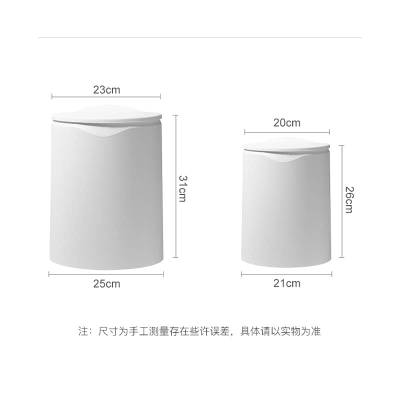 Zhaolei זבל פח סלון עם כיסוי סלסלת נייר קל מטבח שירותים ביתיים קיבולת גדולה
