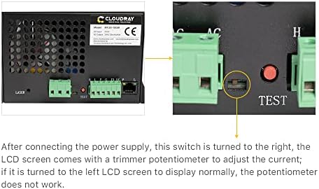 Cloudray LCD תצוגת מד נוכחי עבור MYJG50-150W CO2 CO2 חיתוך כוח מכונת חיתוך