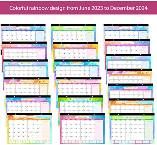לוח שולחן 2023-2024: עמודים חודשיים 17 על 11-1 / 2 אינץ 'פועל מיוני 2023 עד דצמבר 2024-18 לוח