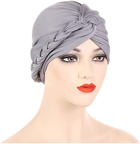 מזל STARYUAN ® 3 חבילות נשים טורבן כובע ראש עטיפות מכסה צמות צלביות רכות כימותרפיה פות סרטן כובע.