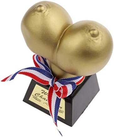 2 יחידות זהב זוכה בפרסים, פלסטיק קל משקל גביעים ייחודי עיצוב גביע פרס אספקת מצחיק לילה מסיבת