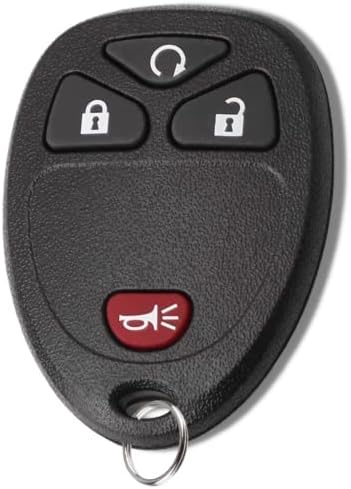 מפתח ללא מפתח החלפת 4 כפתורים שלט רחוק כניסה ללא מפתח, תואם עם 2007- שברולט סילברדו חוצה מפולת שלגים / ג