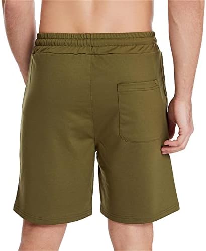 מכנסיים קצרים מזדמנים של Jeke-DG גברים מותניים אלסטיים 5 אינץ 'עם מכנסיים קצרים דקיקים של מכנסיים קצרים