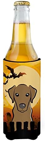האוצרות של קרוליין BB1792MUK Halloween שוקולד Labrador Ultra Hugger לפחיות דקות, יכול לשרוול קריר יותר