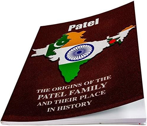 אני Luv Ltd Patel חוברת היסטוריה של שם משפחה הודי עם עובדות היסטוריות קצרות היסטוריה משפחתית מתנות מיני