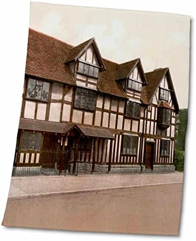 3DROSE WILLIAM SHAKESPEARES מקום הולדתו-סטרפורד על אבון-אנגליה- מגבות