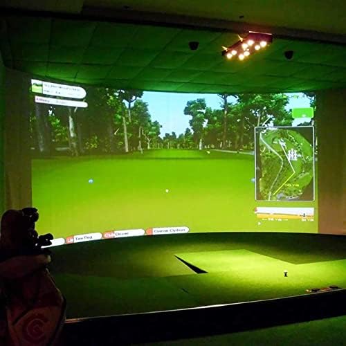 מסך מקרן גולף סימולטור סימולטור השפעה על הצגת מסך הקרנת מסך מקורה חומר בד לבן גולף תרגיל גולף יעד גולף