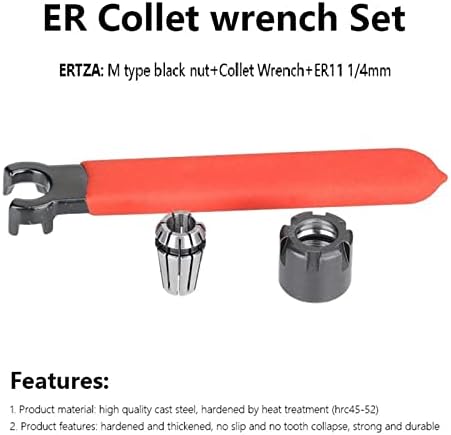 יוזי אביב קולט ER11 COLLET CHUCK 1/8 1/4 עם סוג E ER אגוזים ומגזרי מפתח אגוזים 3 יחידות