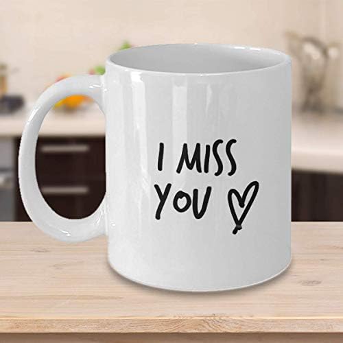 אני מתגעגע אליך ספל, מתגעגע אליך כוס קפה, אוהבי מלבד רעיון מתנה עבור חברה, או החבר, גדול 15 עוז לבן ספל קרמיקה