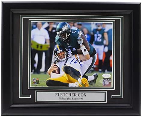 Fletcher Cox חתום על פילדלפיה איגלס 8x10 צילום JSA ITP - תמונות NFL עם חתימה