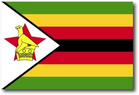 מגנט לי במעלה זימבבואה זימבבואה מדבקות מגנט דגל, 4x6 אינץ ', מגנט רכב כבד לרכב, רכב שטח משאיות