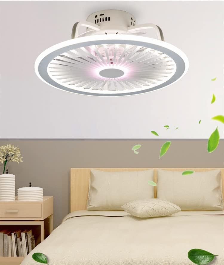 מאווררי תקרה מודרני חדר שינה מודרני LED מאוורר תקרה חכמה אור יצירתי חדר אוכל 3 צבעים אור מאוורר עם שלט רחוק