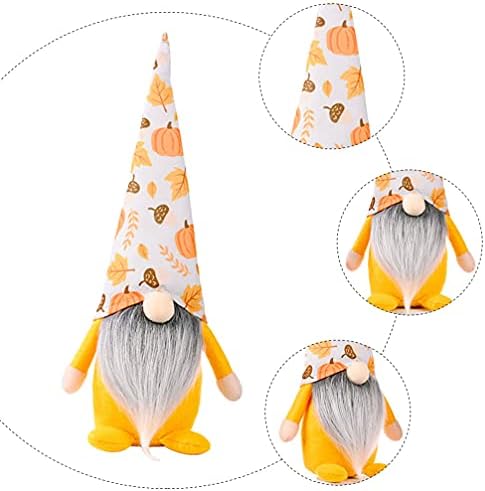 תפאורה של Bestoyard Fall Fall Gnome קטיפה גמדי גמדי קטיפה חסרת פנים גנום בובה בד גמדים