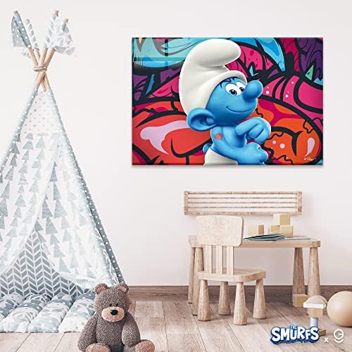 המסגרת האקרילית של Smurfs אמנות קיר מודרנית - EGD x סדרת Smurfs - Prime Collection - עיצוב פנים -