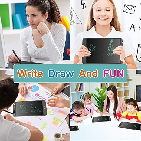 2 מארז שולחן כתיבה לילדים שרבוט לוח, אלקטרוני ציור לוח ציור רפידות, 12-אינץ ציור לוח למידה חינוכיים