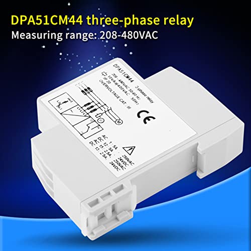 DPA51CM44 תלת-פאזות ניטור ממסר שלב שלב שלב מגן מתח מתח חישה ממסר 208-480VAC