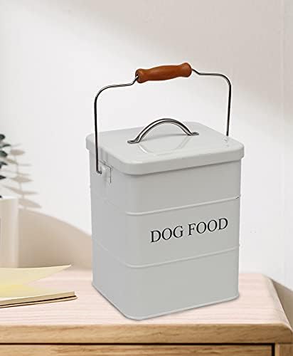 ברבטוד לחיות מחמד כלב מזון פינוקים מיכל, מזון אחסון פח עבור כלב-מתכת פינוקים מיכל עם מכסה אטום /