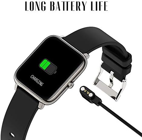 שעון חכם של Chalvh לטלפונים אנדרואיד וטלפונים iOS, גשש כושר עם דופק וצג שינה, Smartwatch IP67 אטום