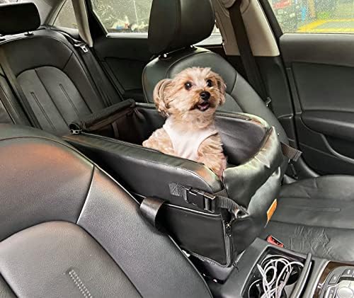 כלב בוסטרים רכב מושב על רכב משענת מרכז קונסולת כלב מחמד בוסטרים רכב מושב כלב חתול נסיעות מושב גור קונסולת לרכב