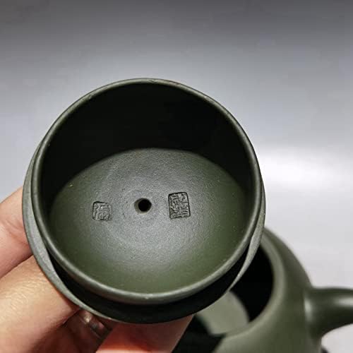 Lshacn סיני yixing Zisha Clay Teapot Gongfu SEET SET TYPLE SURPLE TYECOETOCE בוץ ירוק תלייה חרוז סיר שוורים