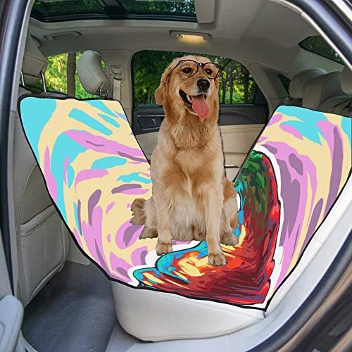 כלב מושב כיסוי מותאם אישית מזון גרפיטי אמנות יצירתי אופנה הדפסת רכב מושב מכסה לכלבים עמיד למים