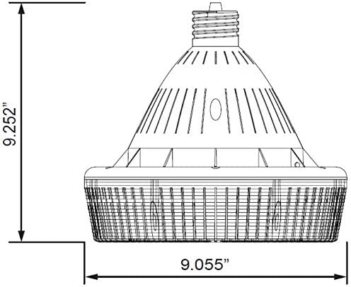 עיצוב יעיל אור לד-8030 מ ' 57-מגה-בי-סי מפרץ גבוה הוביל מנורת שיפוץ נורה